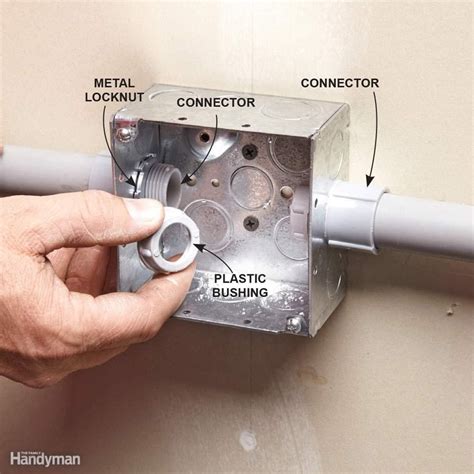 how to connect pvc conduit to metal junction box|4x4x6 pvc junction box.